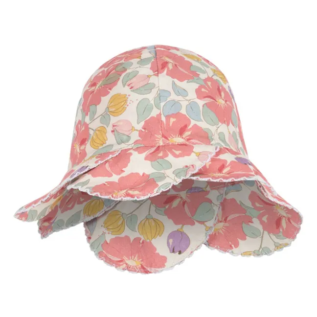 Gorro Corazón Festoneado Algodón orgánico | Rosa