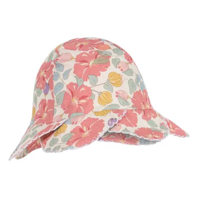 Gorro Corazón Festoneado Algodón orgánico | Rosa