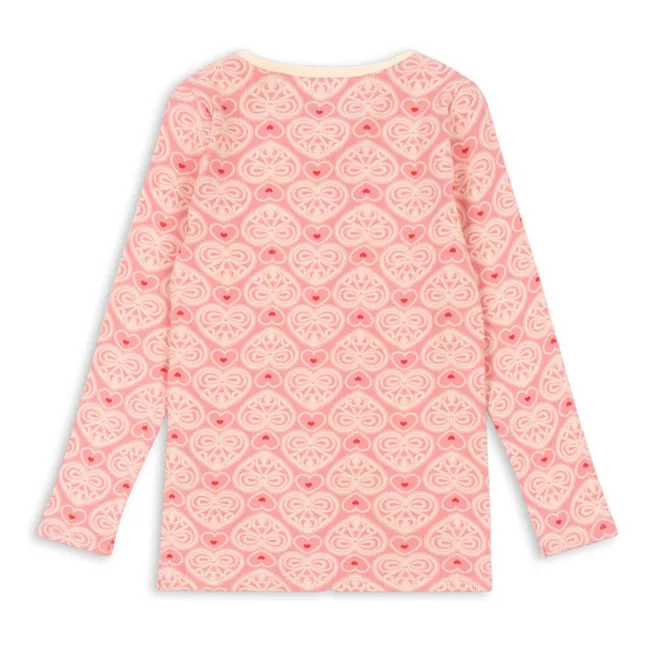 Camiseta de algodón ecológico Ella | Rosa