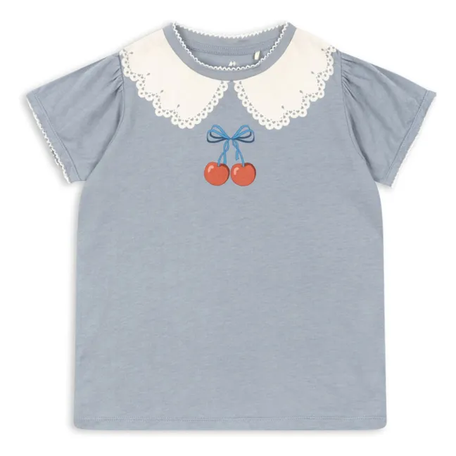 Maglietta Famo Puff in cotone organico | Blu