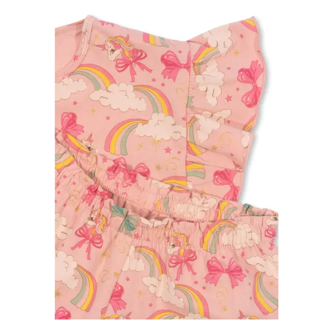 Ensemble T-Shirt et Short Lin Coton Bio | Rose