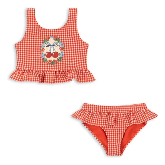 Traje de baño de 2 piezas Soline Cerise | Rojo
