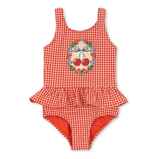 Badeanzug Soline Kirsche | Rot