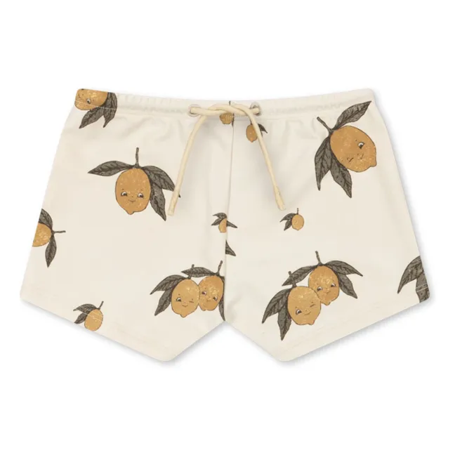 Aster Lemon Bath Short Recycled Fiber | Ecru