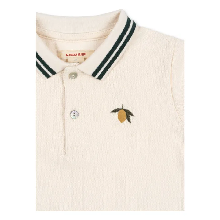 Polo Florian Coton Bio | Ecru- Image produit n°3