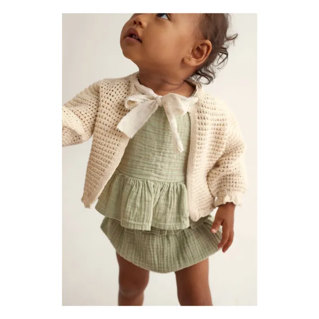 Cassandra Recycled Fiber Cardigan | Ecru