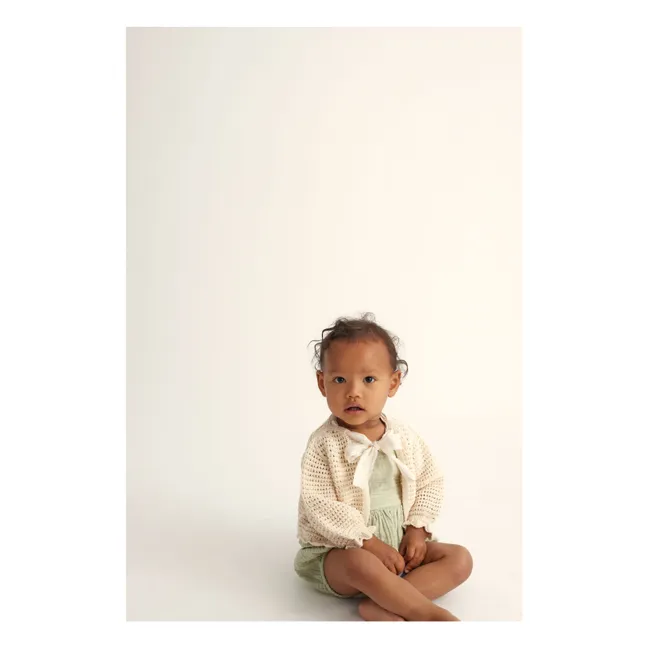 Cassandra Recycled Fiber Cardigan | Ecru