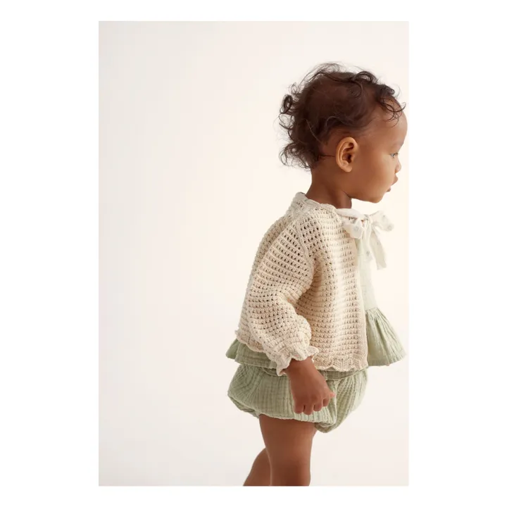 Cassandra Recycled Fiber Cardigan | Ecru- Product image n°1