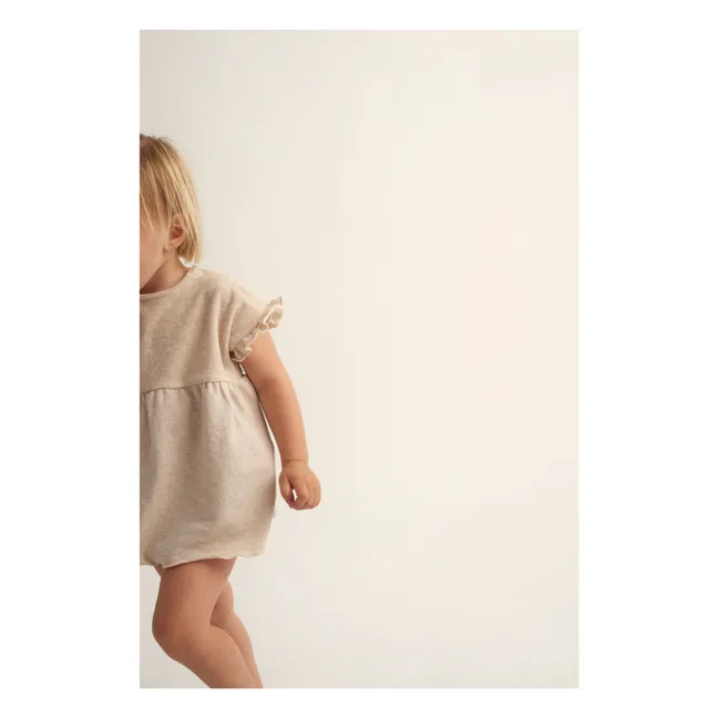 Kleid Agata Bio-Frottee | Seidenfarben