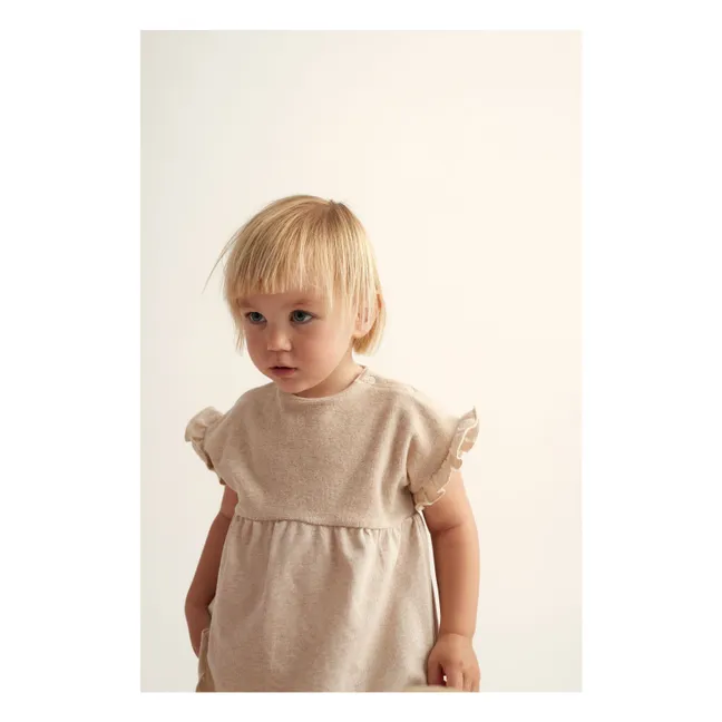 Kleid Agata Bio-Frottee | Seidenfarben