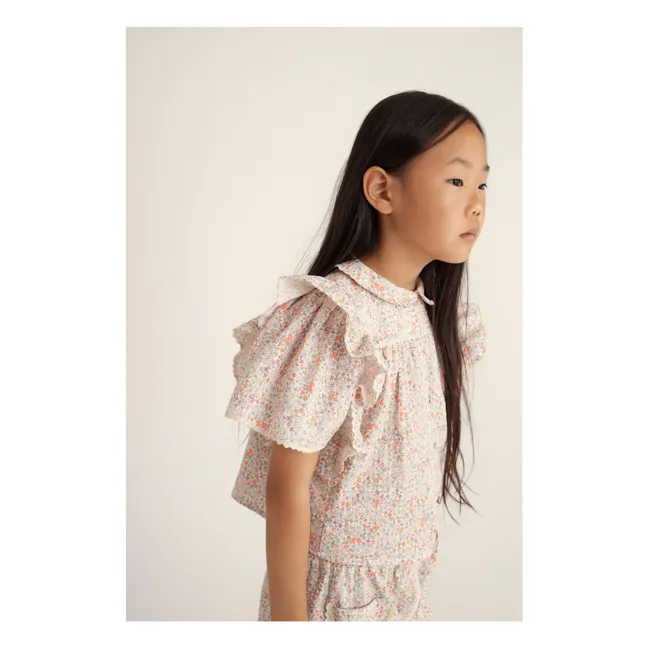 Bluse Ada Bio-Baumwolle | Korallenfarben