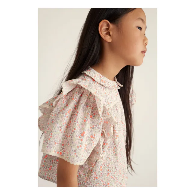 Bluse Ada Bio-Baumwolle | Korallenfarben