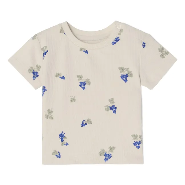 Maglietta in cotone biologico Grape | Ecru