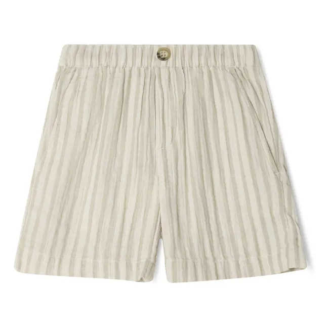 Pebble Stripe Short | Beige