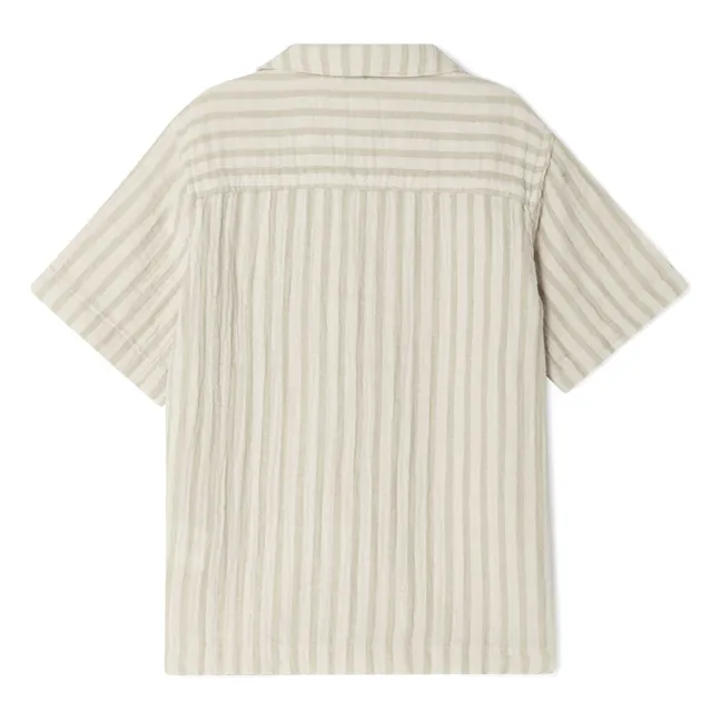 Camicia a righe Pebble | Beige