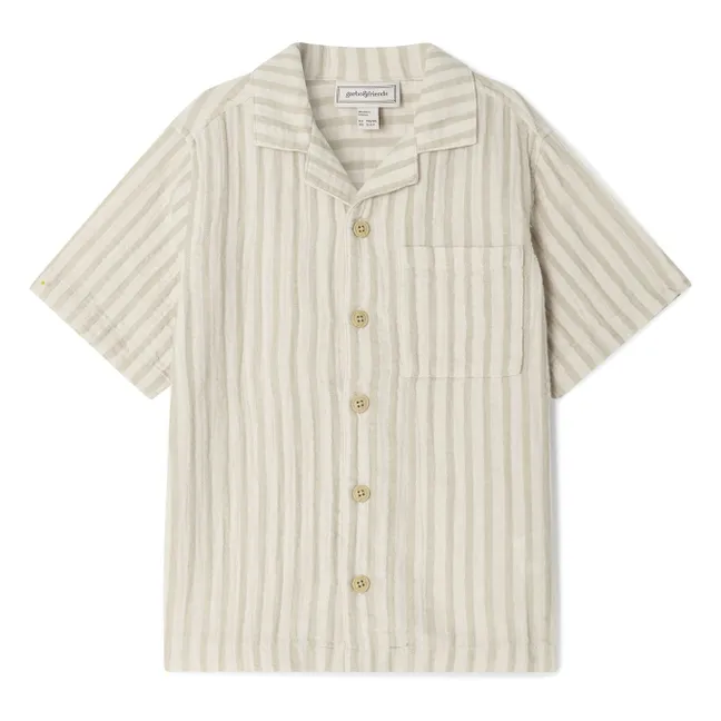 Camicia a righe Pebble | Beige
