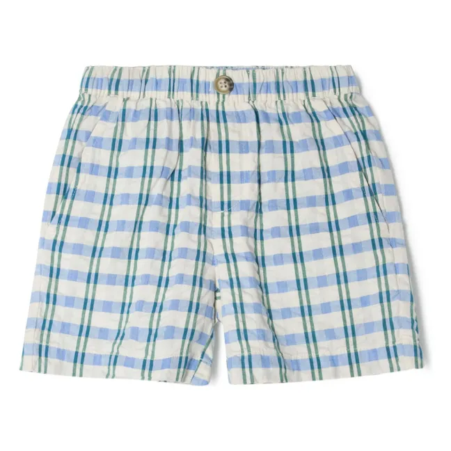 Short Mar Carreaux | Bleu