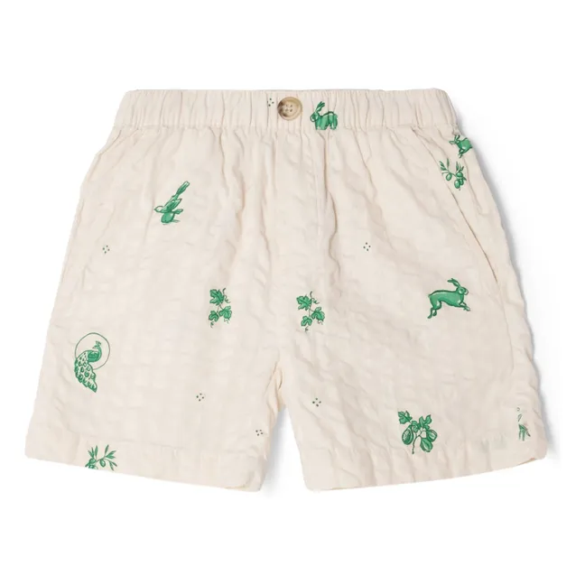 Azulejos Embossed Short | Ecru