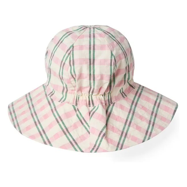 Hut Karo geprägt | Rosa
