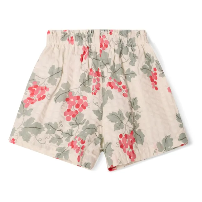 Shorts Traube Waffel | Seidenfarben