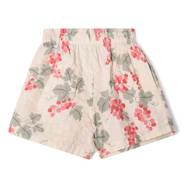 Shorts Traube Waffel | Seidenfarben