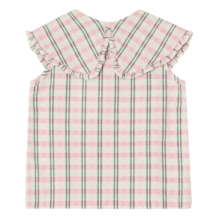 Camicetta Carreaux Gaufrée | Rosa- Immagine del prodotto n°4