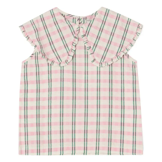 Camicetta Carreaux Gaufrée | Rosa