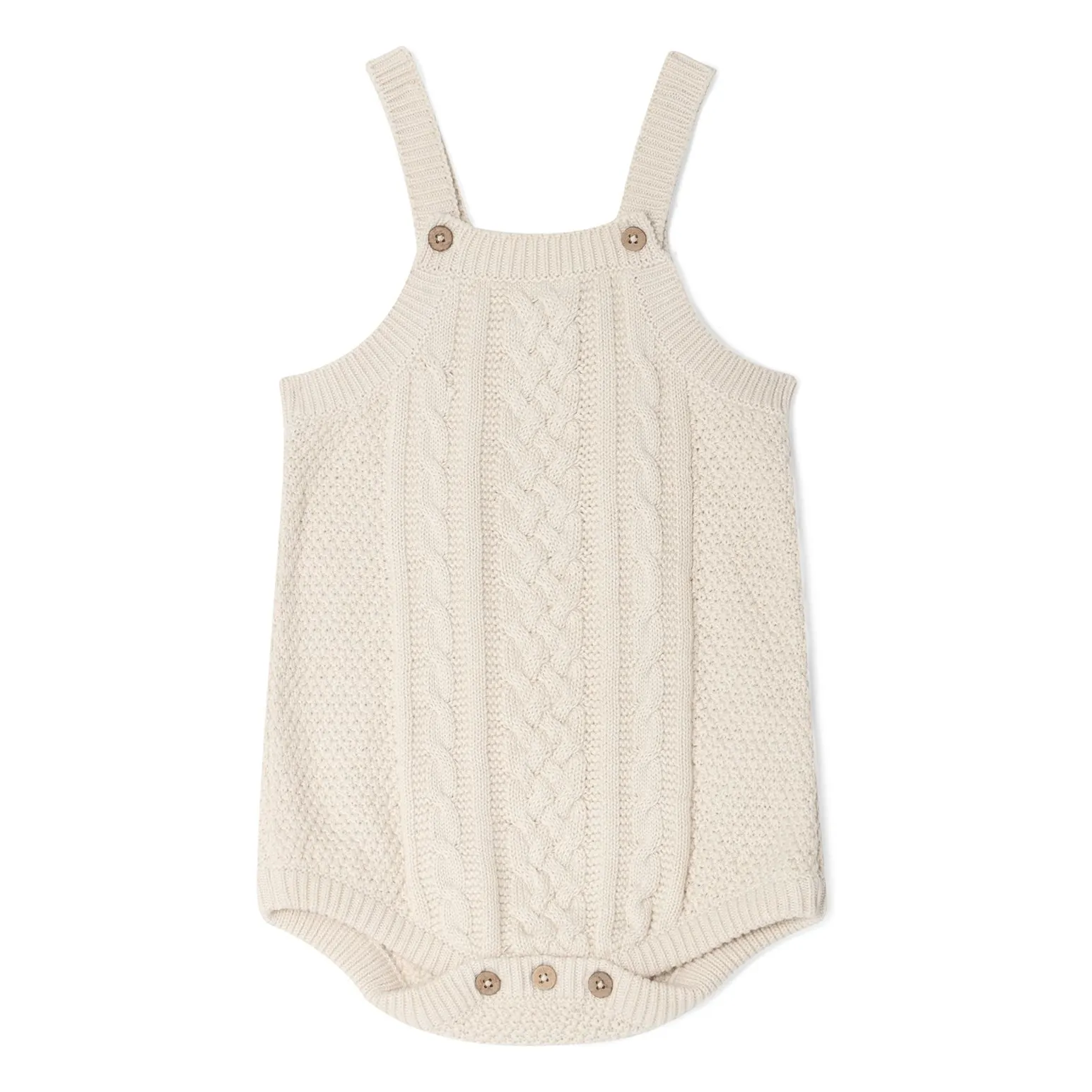 Garbo&Friends Ecru Torsade Romper