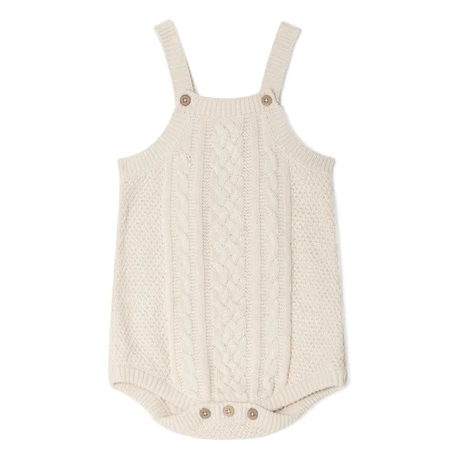 Torsade romper | Ecru