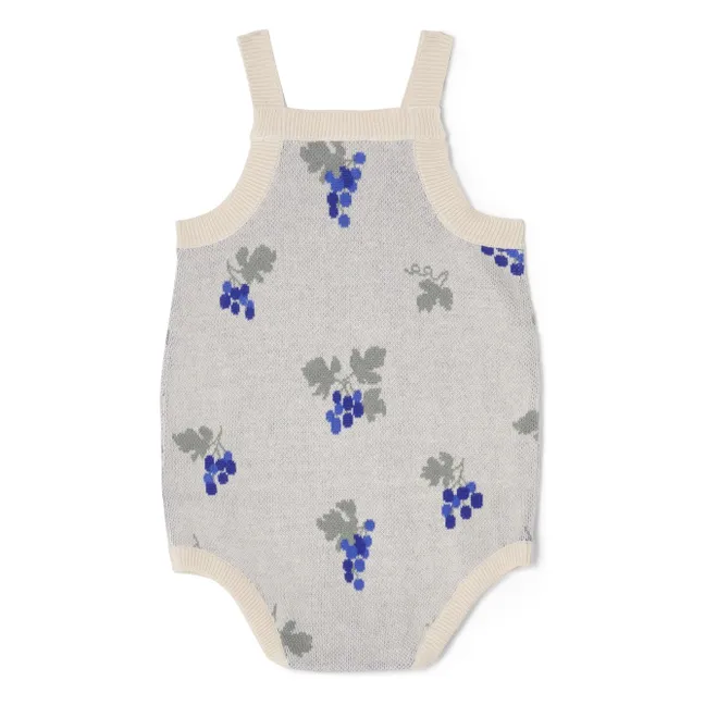 Organic Cotton Grape romper | Blue