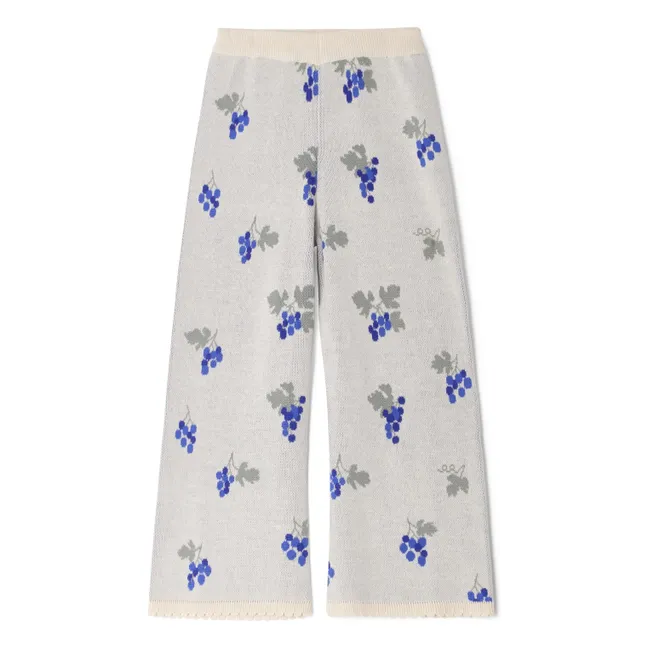 Pantaloni in cotone biologico con uvetta | Blu
