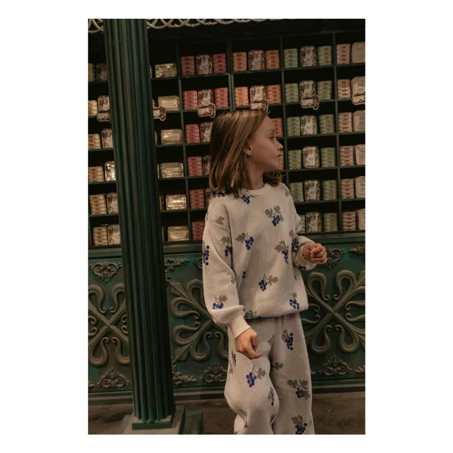Sudadera de punto con pasas | Azul