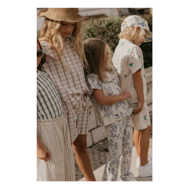 Karierte Shorts | Rosa