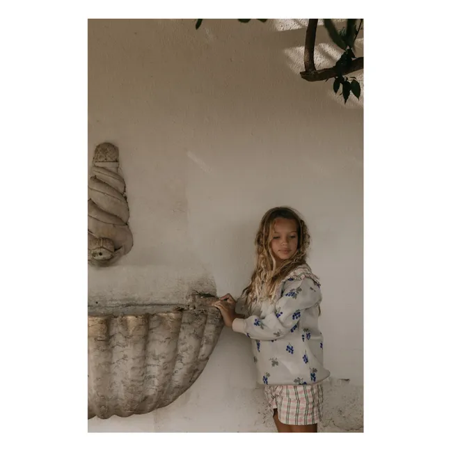 Felpa in maglia con uvetta | Blu