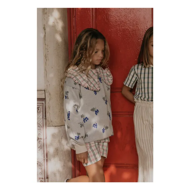 Felpa in maglia con uvetta | Blu
