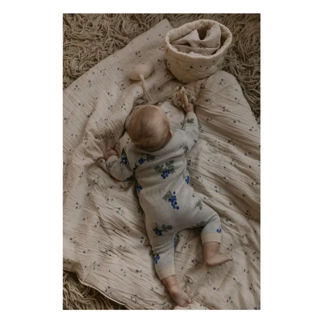 Combinaison Raisin Coton Bio | Bleu