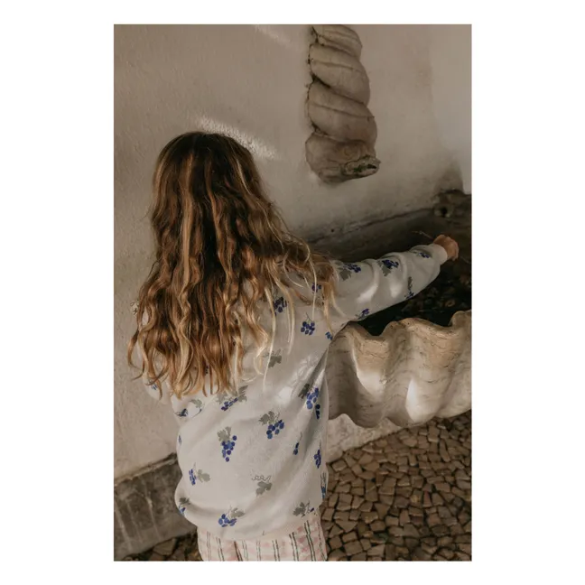 Felpa in maglia con uvetta | Blu