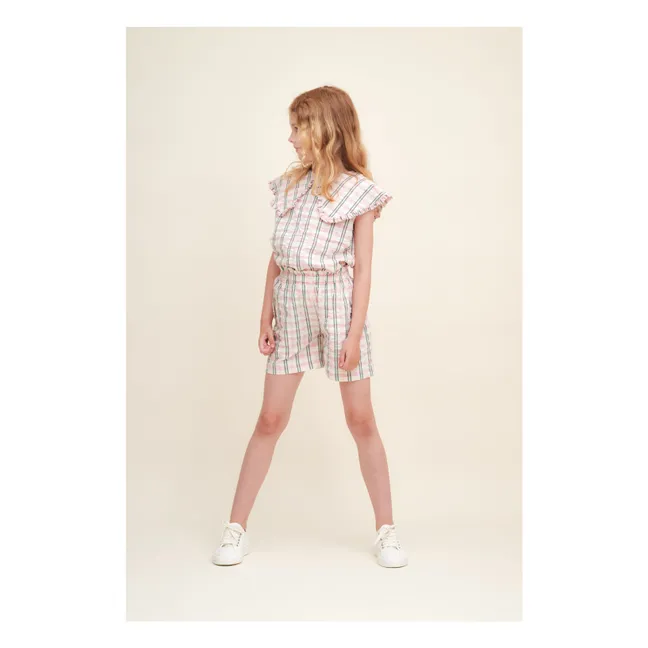 Camicetta Carreaux Gaufrée | Rosa