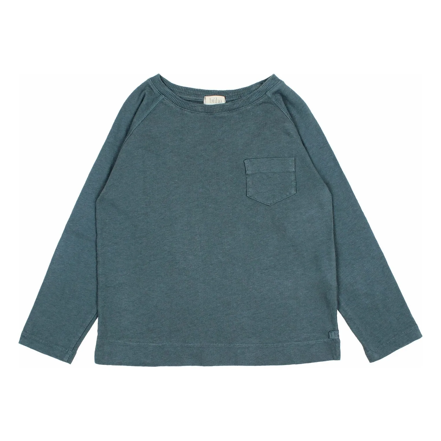 Búho - T-shirt Manches Longues - Bleu Canard - 12 ans