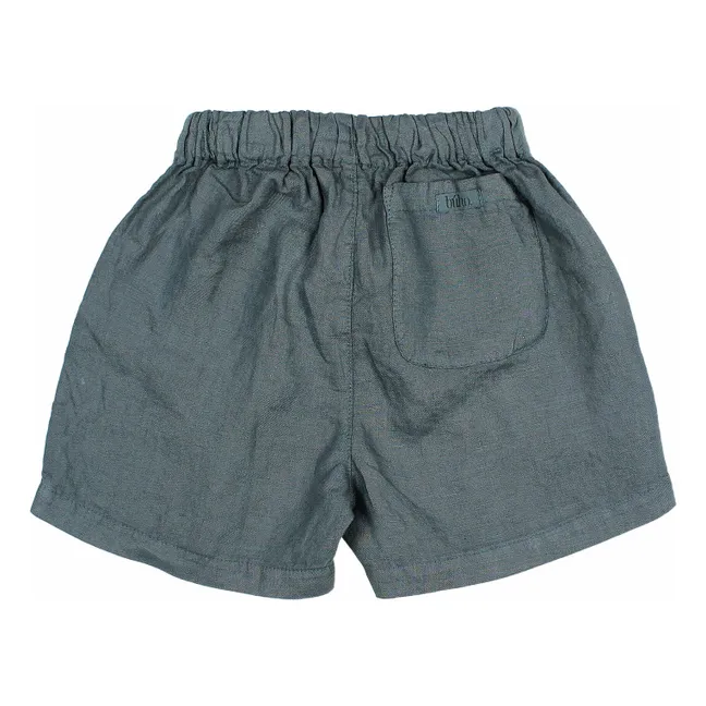 Bermuda Uni Lin | Bleu canard