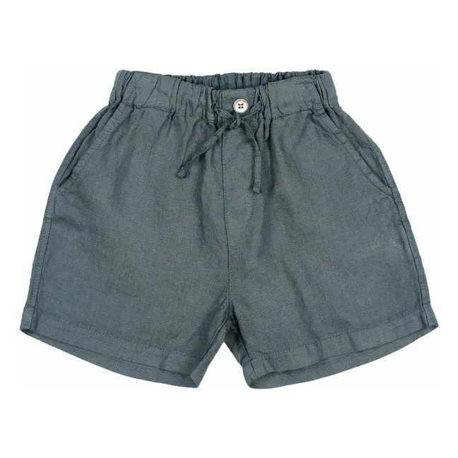 Bermuda Uni Lin | Bleu canard