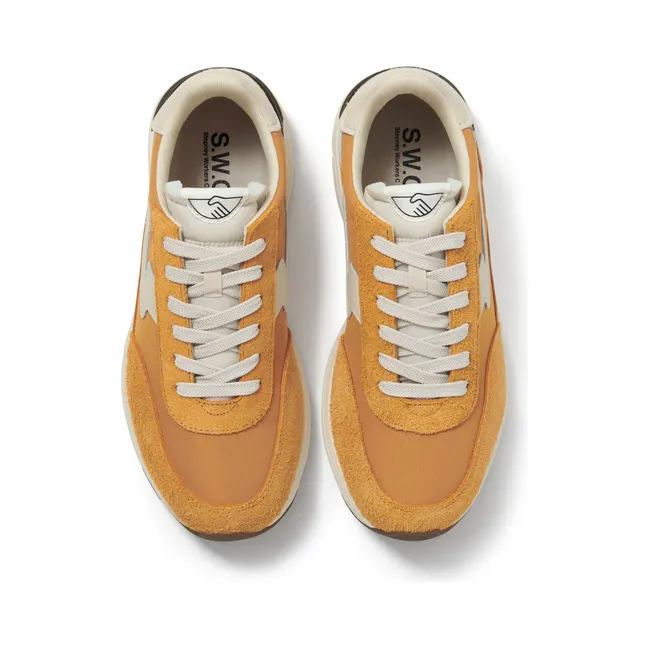 Osier S-Strike Raw Suede Mix Sneakers | Yellow