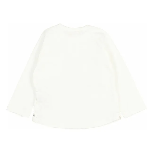 Camiseta de lino de manga larga | Blanco