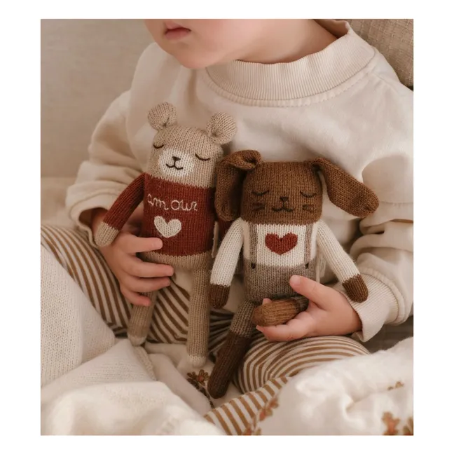 Doudou Ourson Amour | Sienne