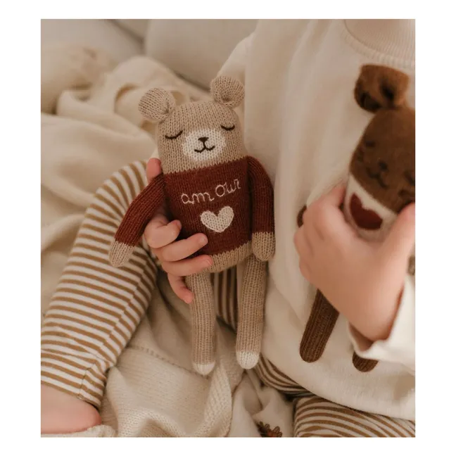 Doudou Ourson Amour | Sienne