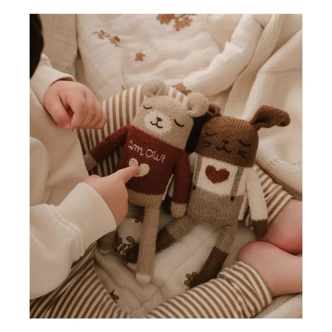 Doudou Ourson Amour | Sienne