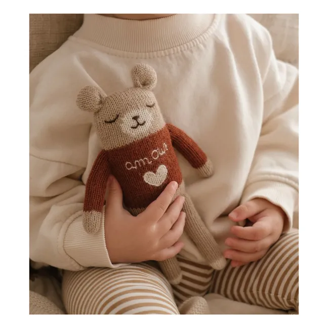 Doudou Ourson Amour | Sienne