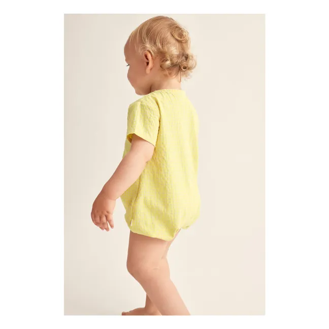 Playsuit in fibra riciclata Noah | Giallo