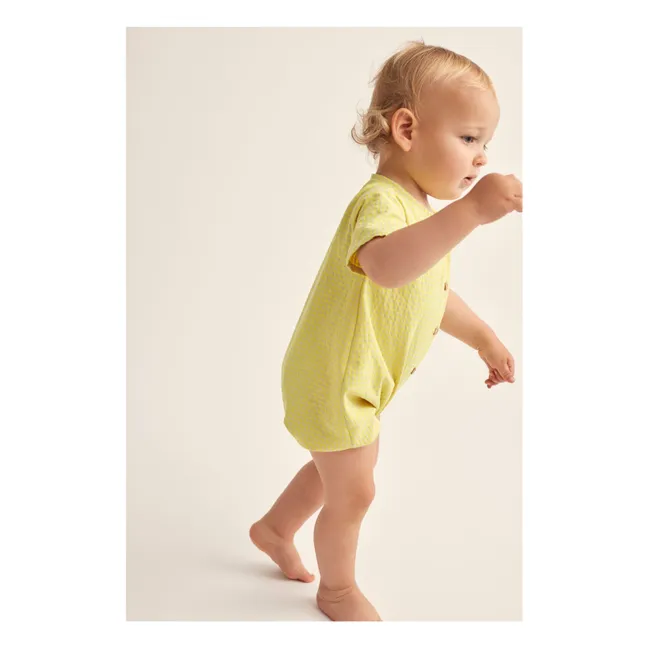 Playsuit in fibra riciclata Noah | Giallo