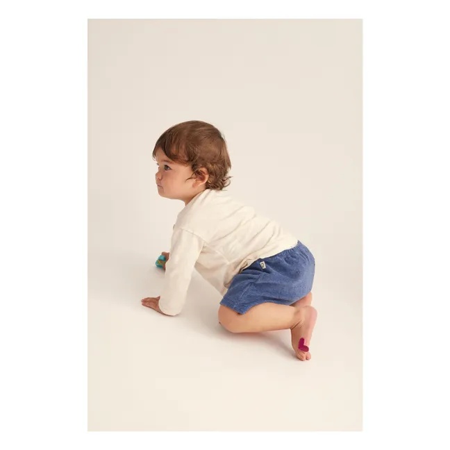 Asier Shorts Frottee Bio | Blau